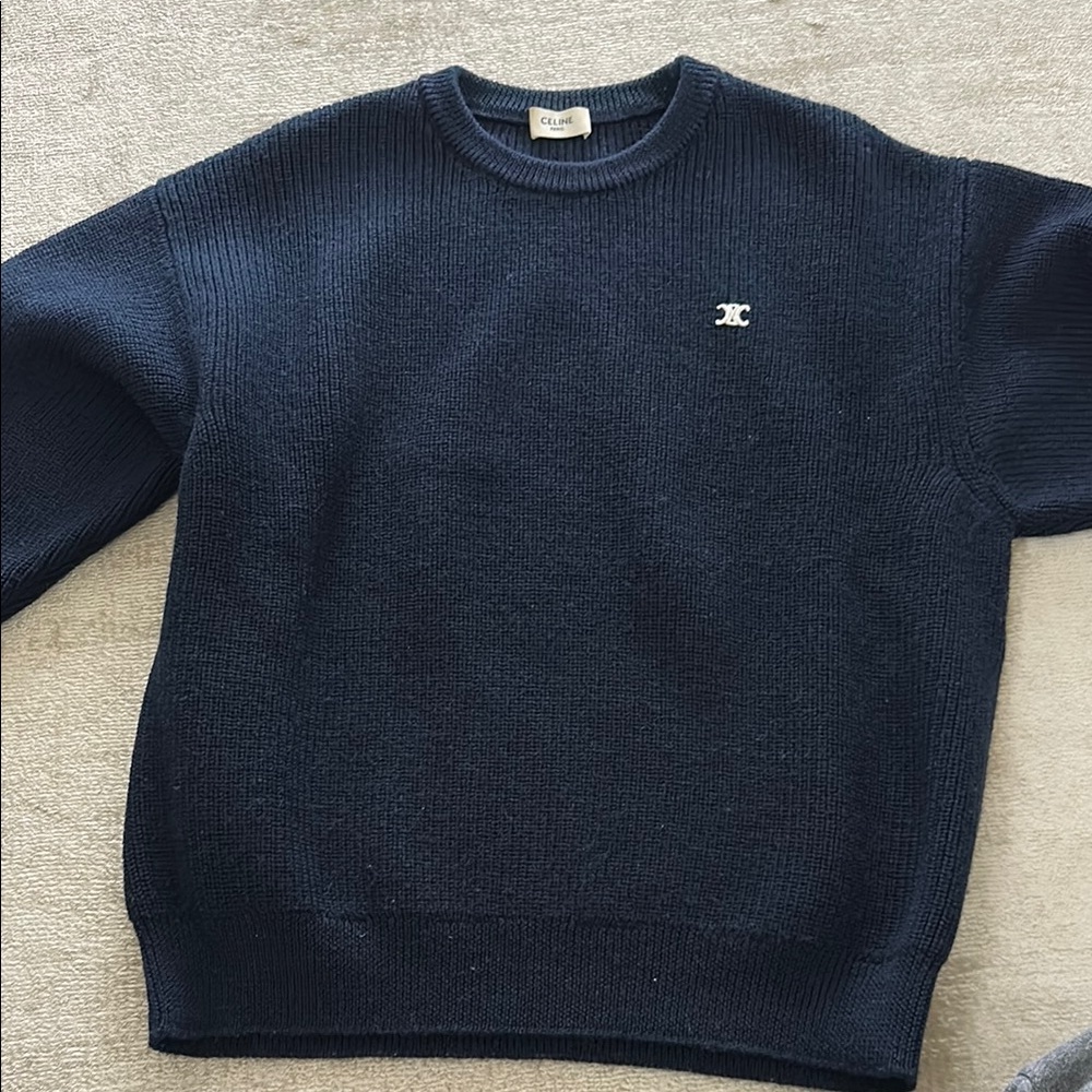 Celine triomphe logo fisherman sweater